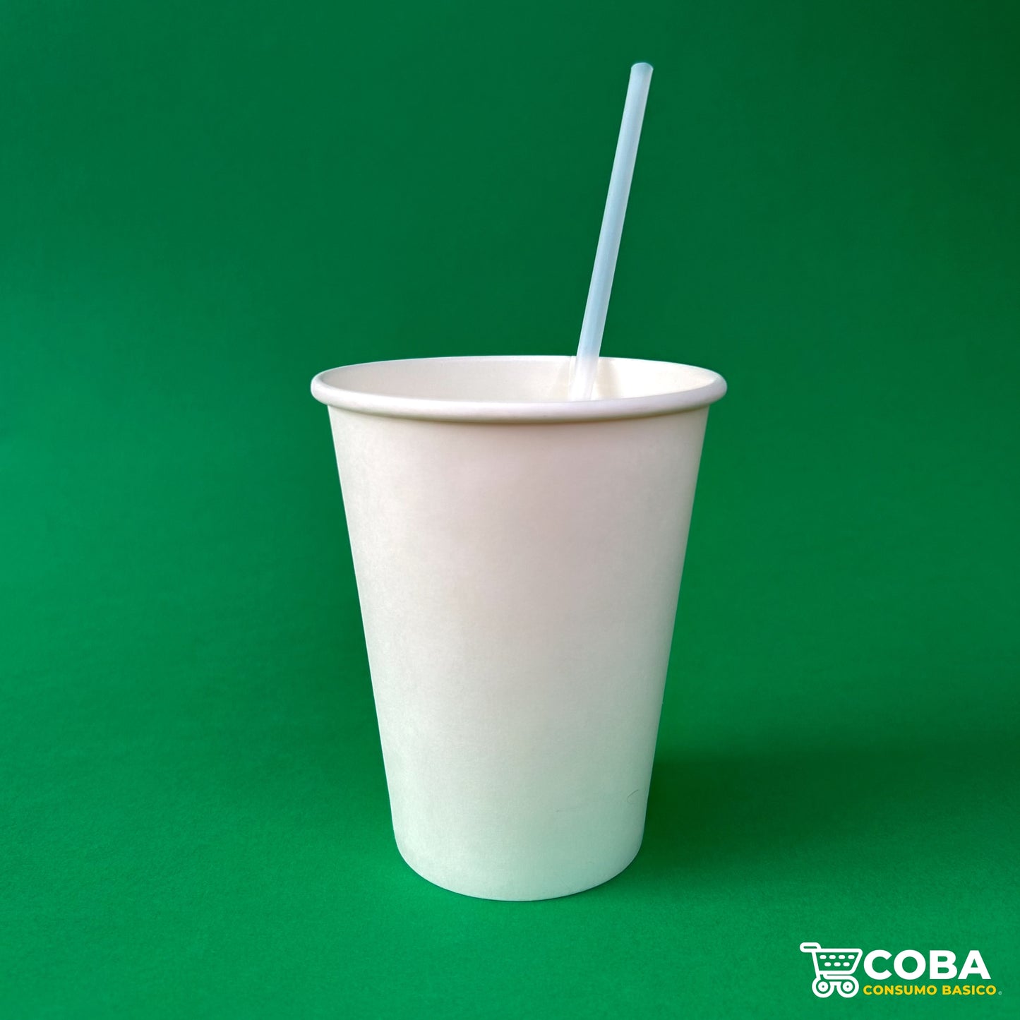 Popote biodegradable de fécula de maíz.
