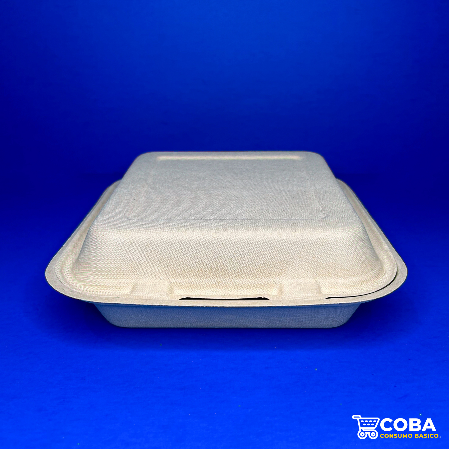 Contenedor para alimentos biodegradable de paja de trigo 8x8".