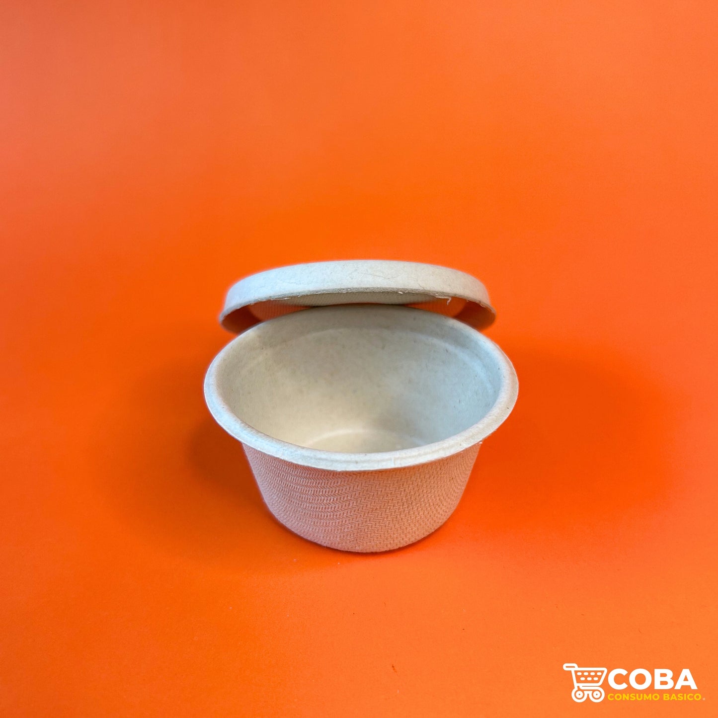 Souffle biodegradable de paja de trigo con tapa 2 oz