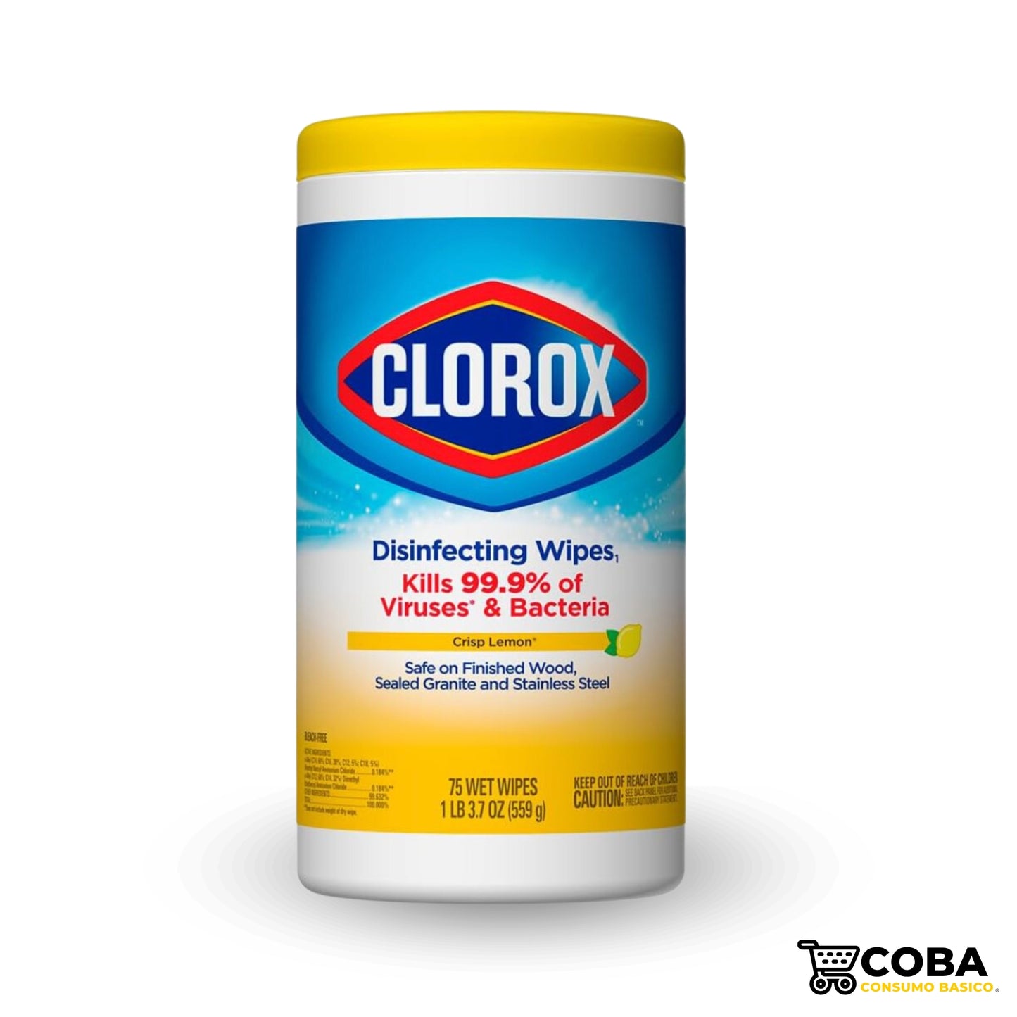Toallas Desinfectantes Clorox Limón - 85 Pz