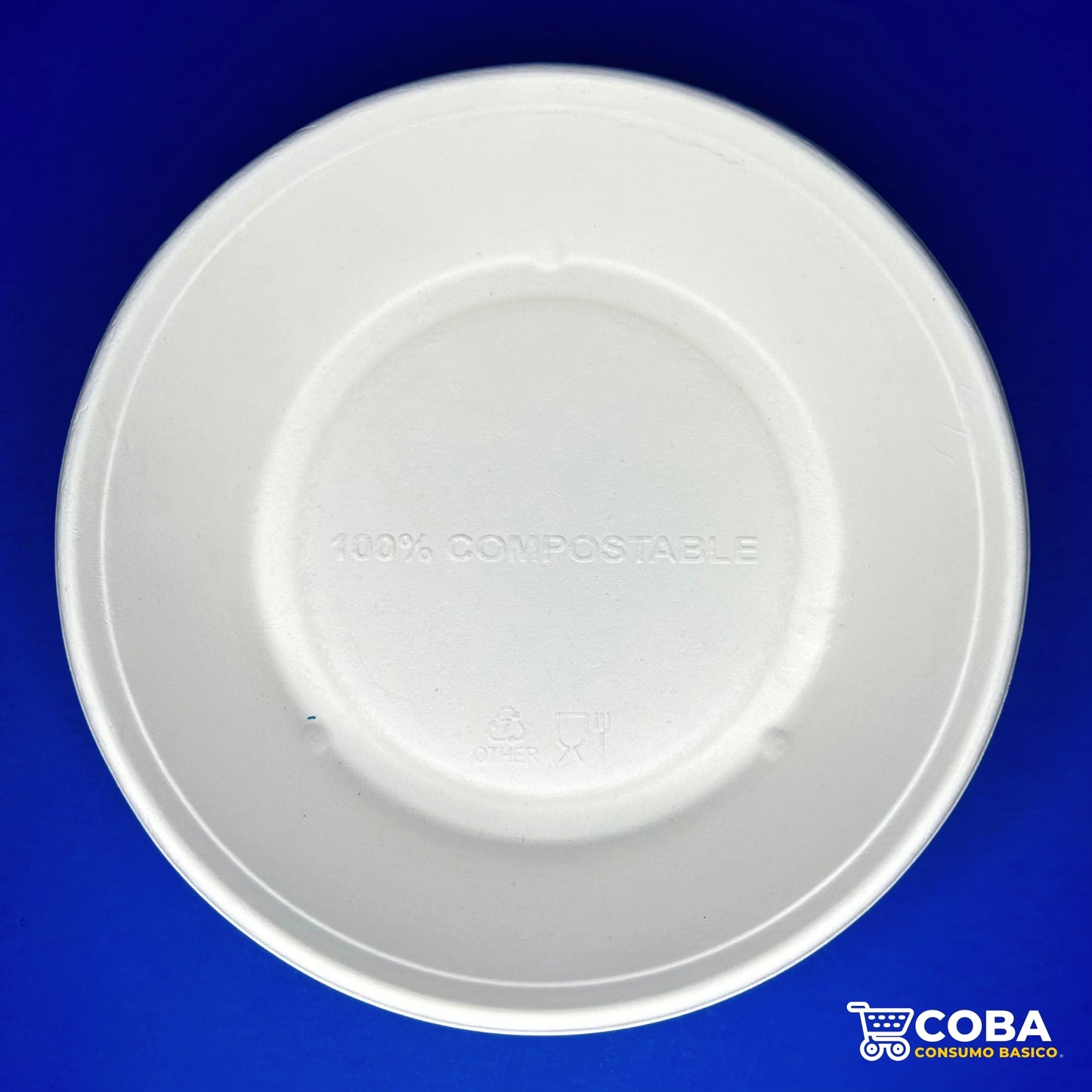 Tazón biodegradable de caña de azúcar 32 oz con tapa