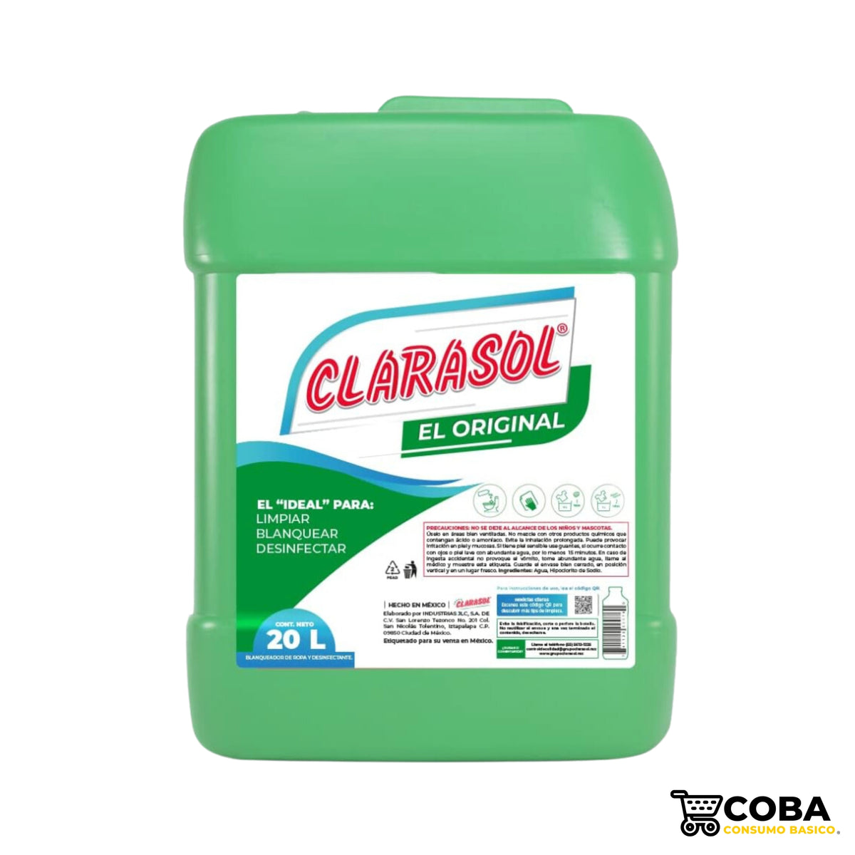 Blanqueador Desinfectante Clarasol 20 L