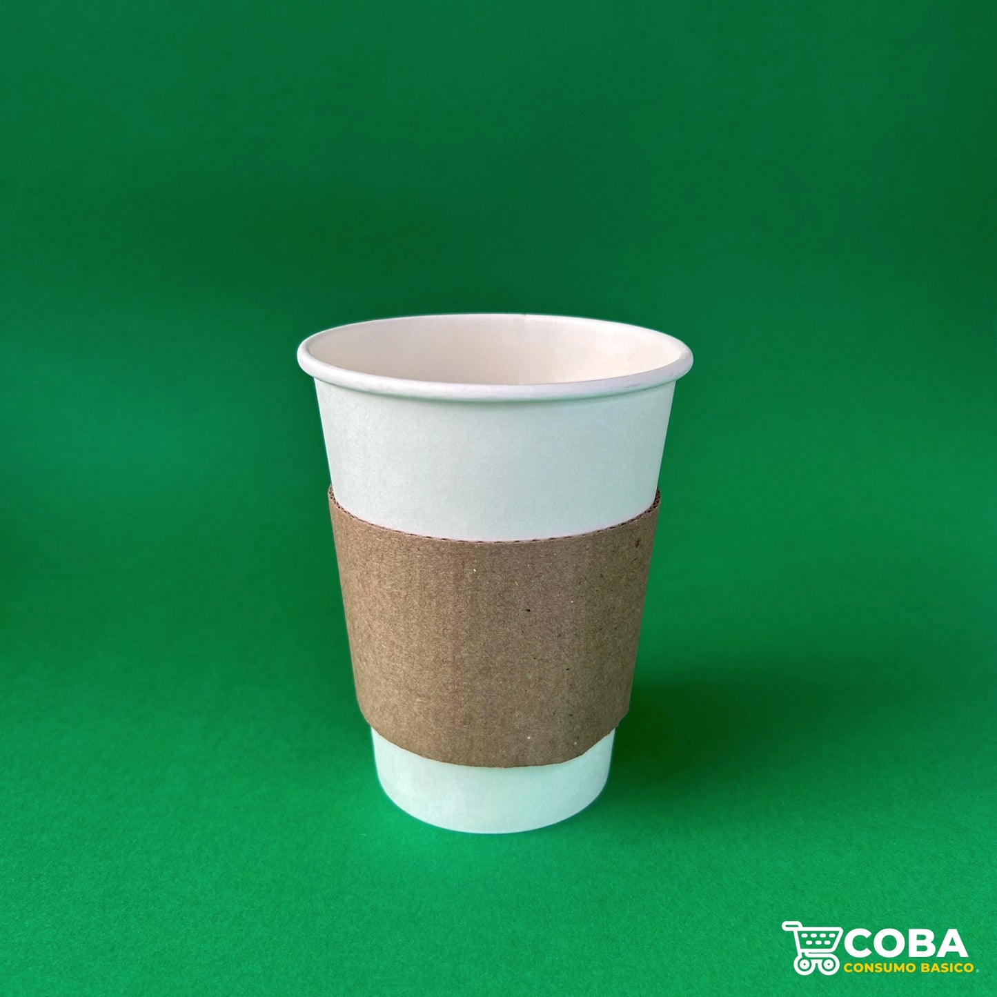 Fajilla de cartón para vaso de café.