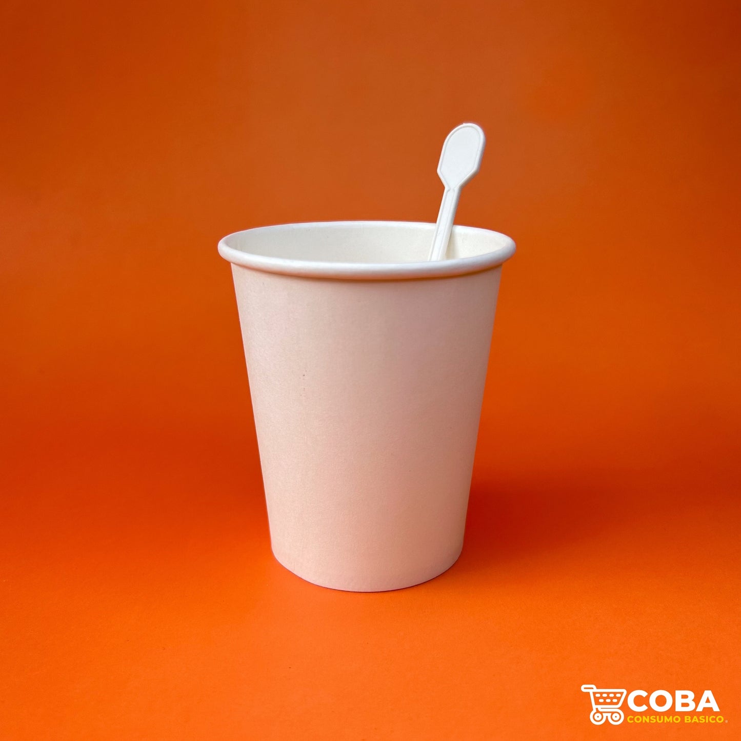 Agitador biodegradable de fécula de maíz para bebida caliente.
