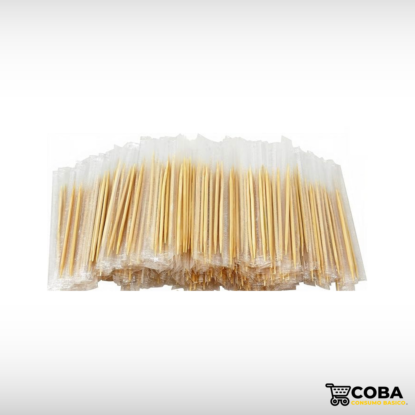 Palillos estuchados de bambú con 1000 pz