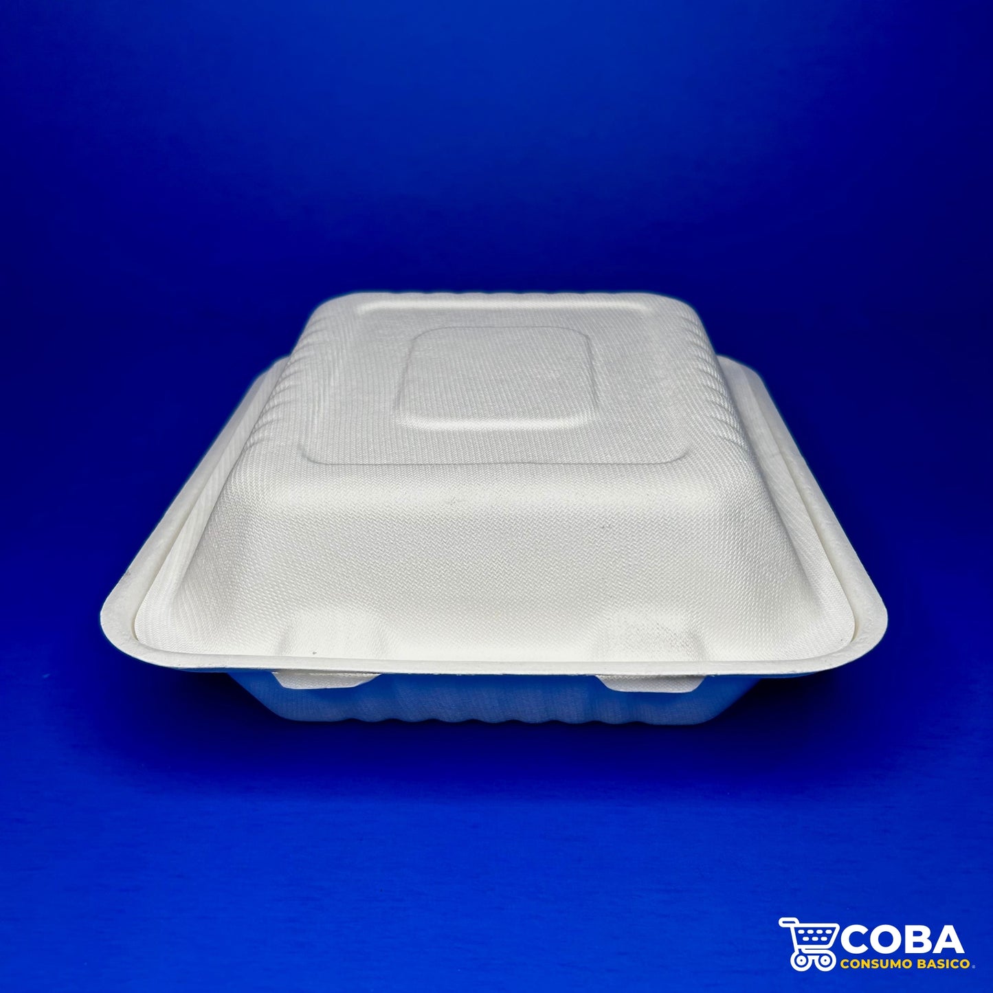 Contenedor para alimentos biodegradable de caña de azúcar 9x9"