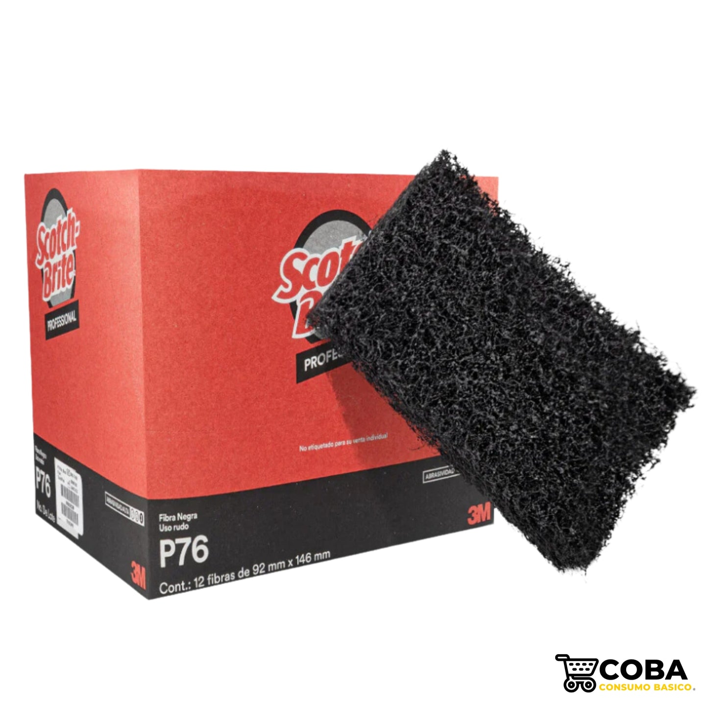 Fibra negra 3M Scotch Brite - P76.