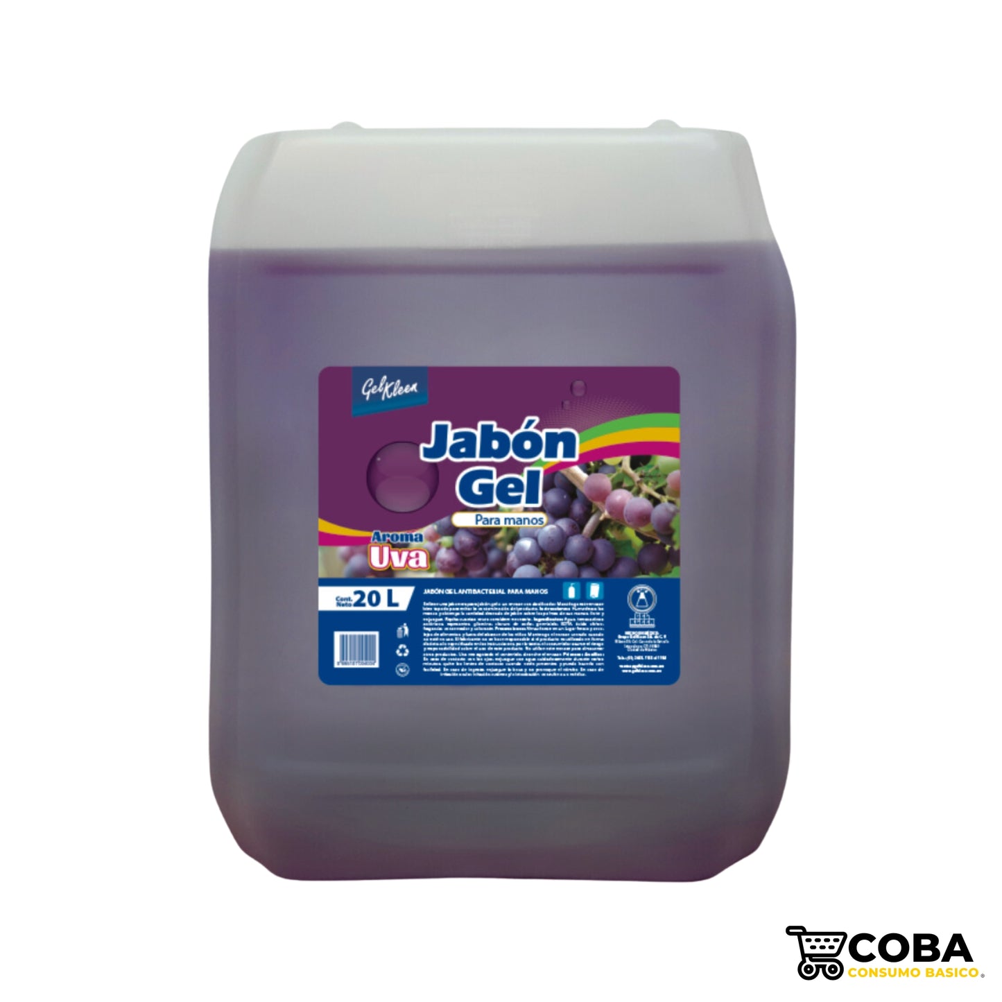 Gel Kleen Jabón Líquido Antibacterial para Manos - 20 L