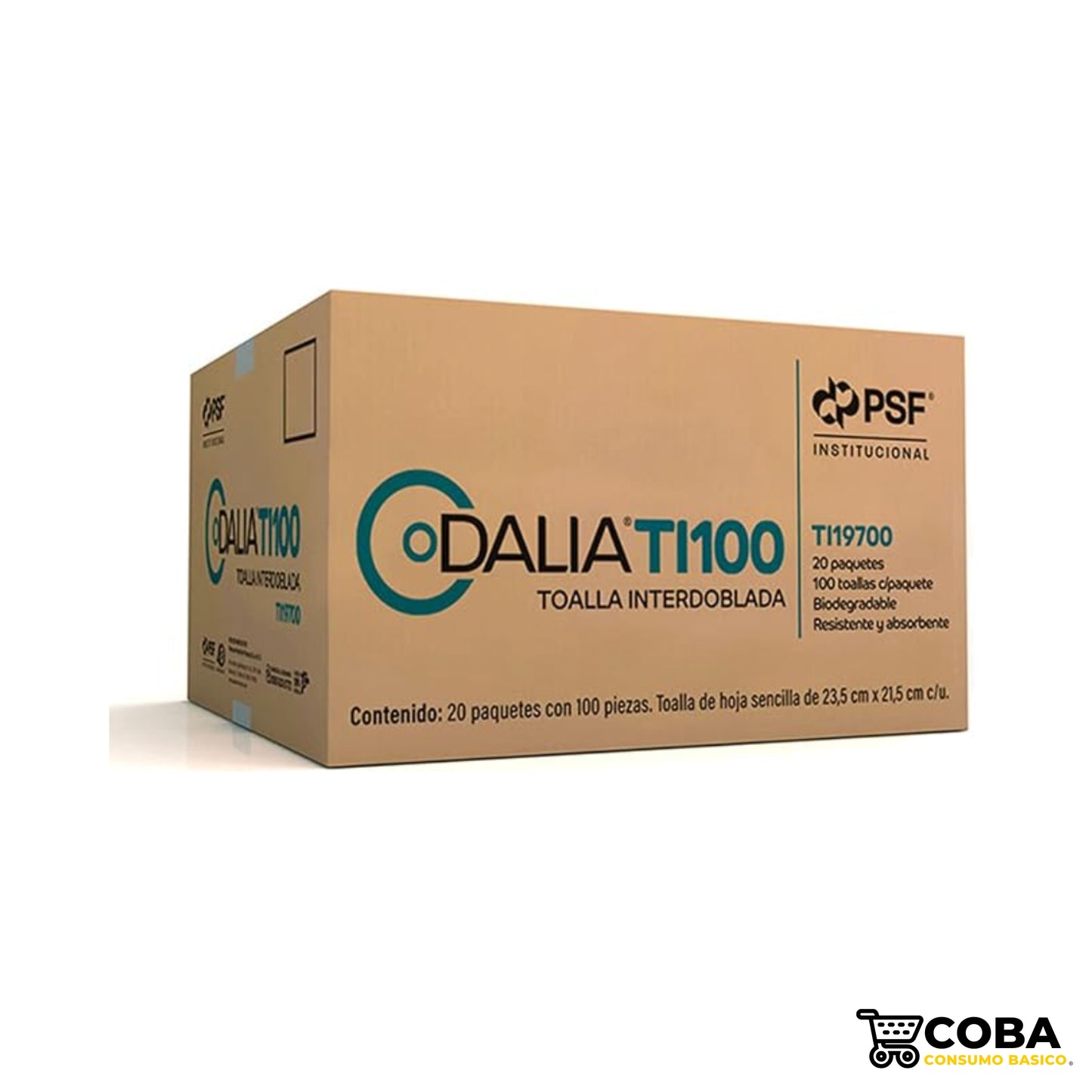 Toallas interdobladas Dalitas con 20 paquetes