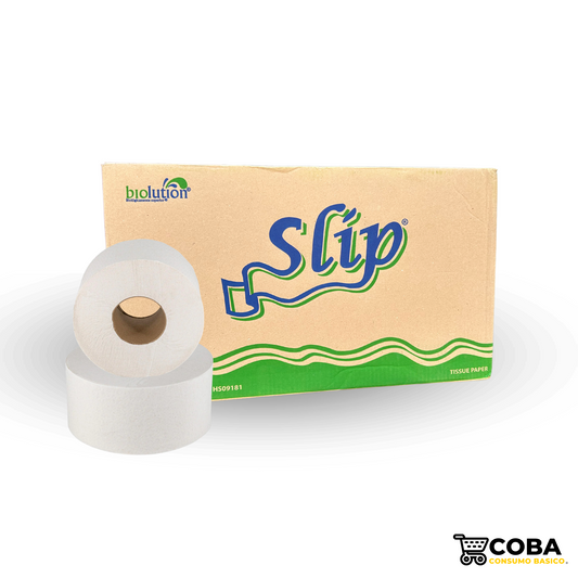 Papel Higiénico Institucional Jr Slip 180 m con 12 Rollos