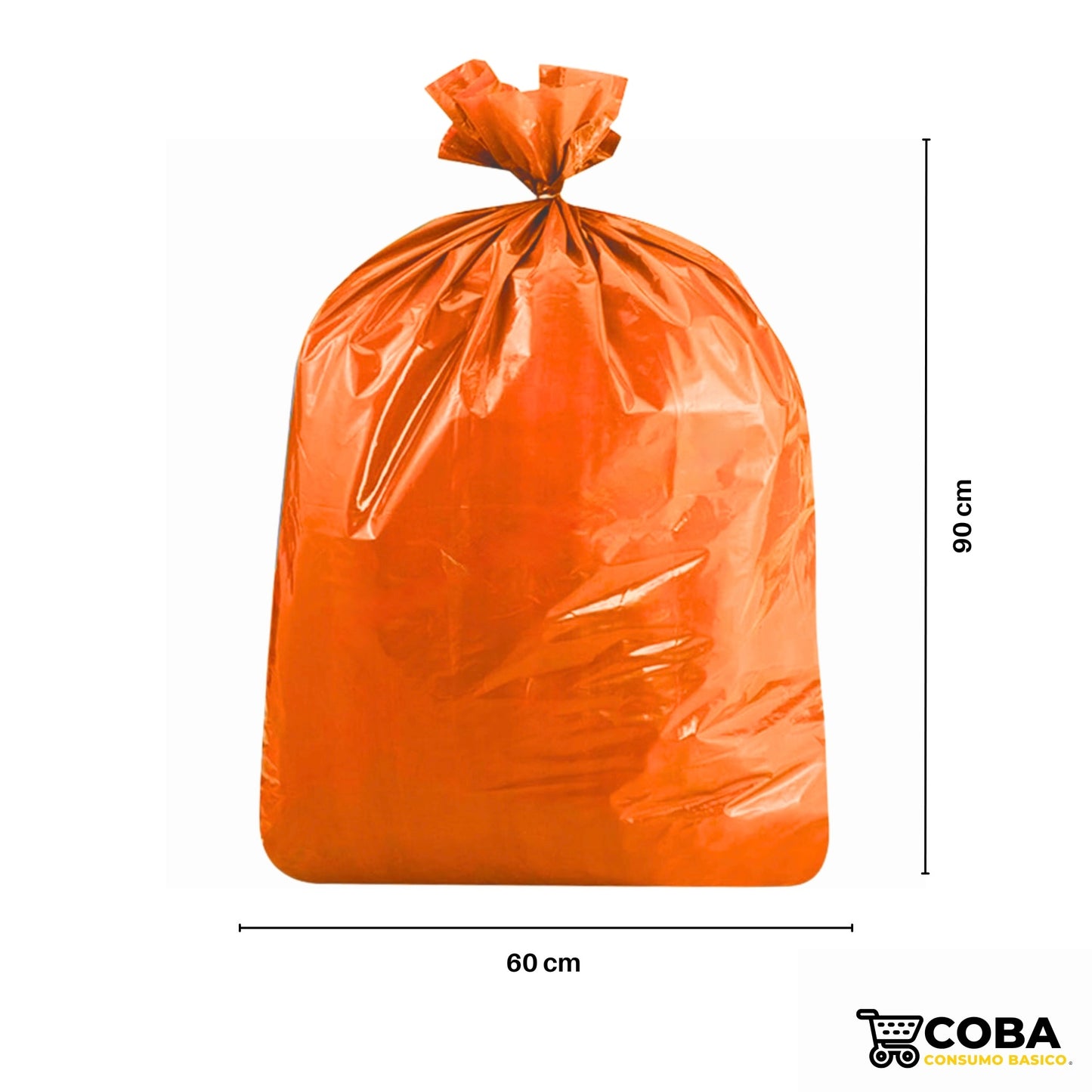 Bolsa Naranja para basura 60*90 cm