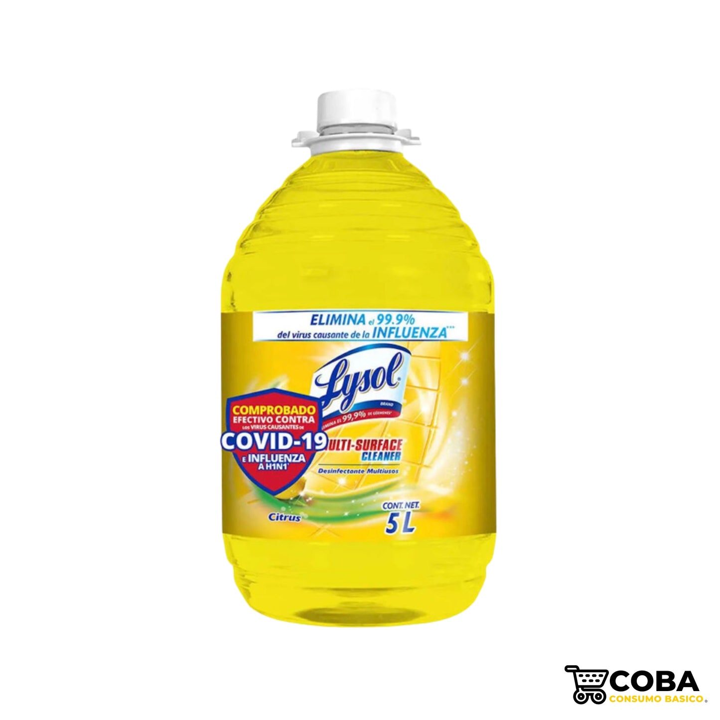 Limpiador desinfectante Lysol Citrus 5 L
