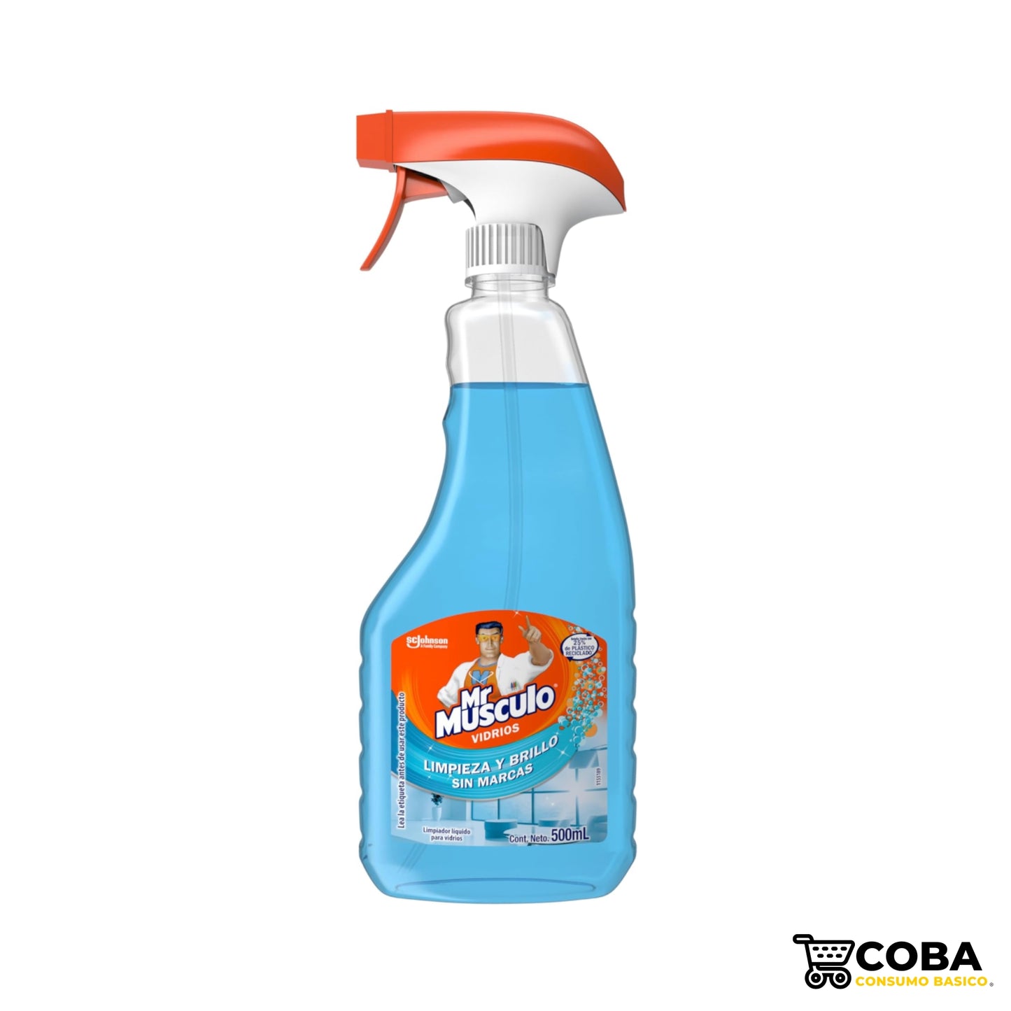 Mr. Músculo Limpiador de Vidrios - Limpieza y Brillo 500 ml