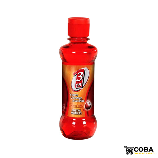 Lustrador de muebles 3 en 1 rojo 480 ml